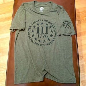 Red White Blue Apparel T-Shirt Men’s Fitted Large